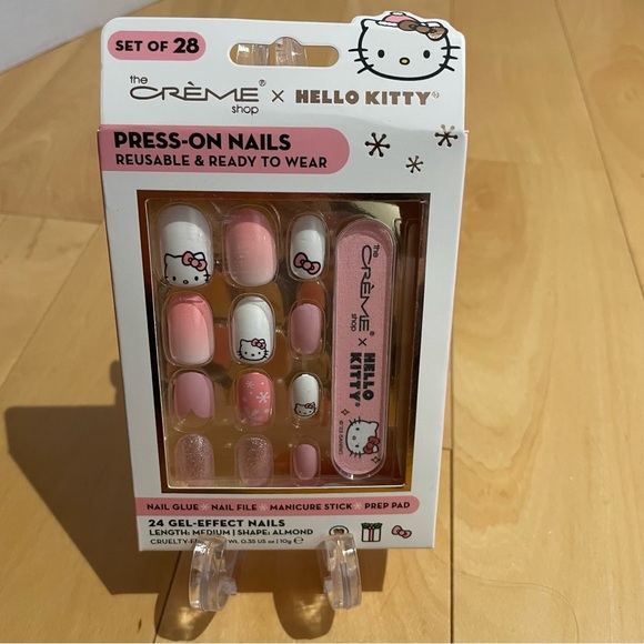 Hello Kitty Other - New Hello Kitty Pink Press-On Nails by